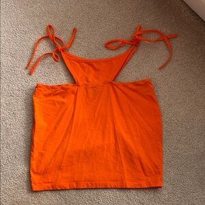 SHEIN Vibrant Orange Tank Top